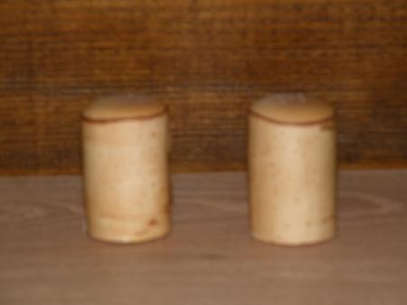 These salt & pepper shakers are made from birch, hollowed out and finished. Designed and Made by Joe Monasky